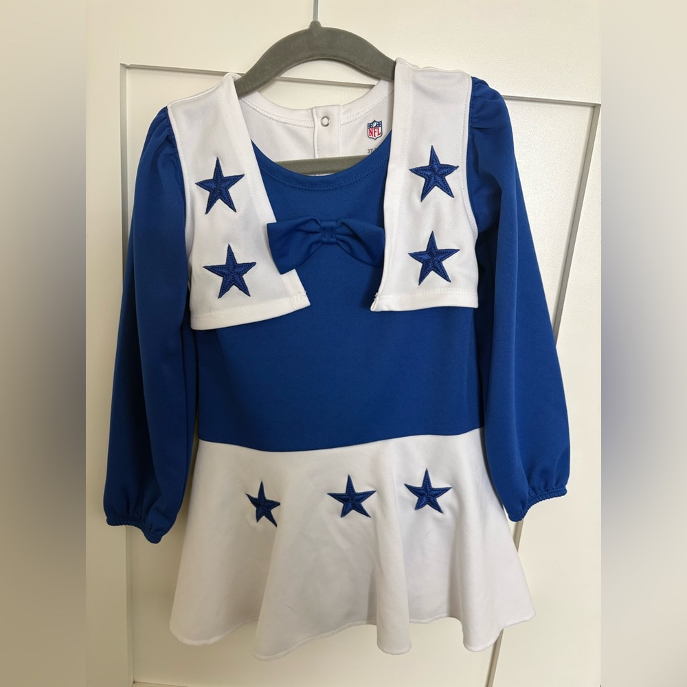 NFL Kids Cheerleader Costume - Blue and White